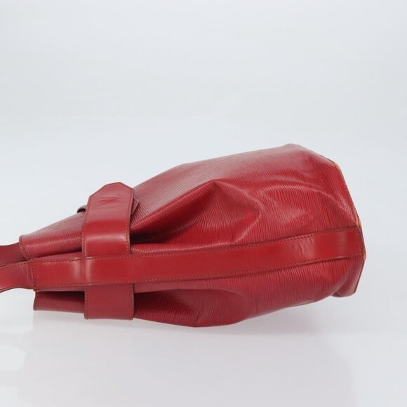 Authentic LOUIS VUITTON Epi Sac Depaule GM Shoulder Bag Red M80197 LV - Picture 11 of 16